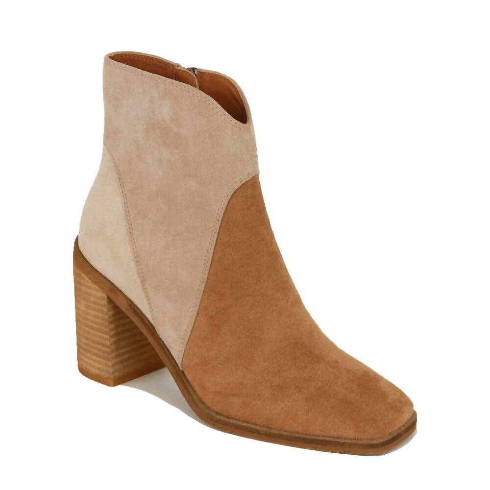 NEW BEAST FASHION women's bailey ankle boots in taupe - Picture 2 of 5